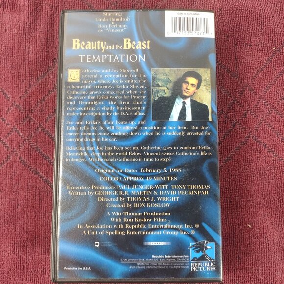 Beauty and the Beast - Temptation - 2/5/1988 - VHS Tape - Used - Picture 2 of 3